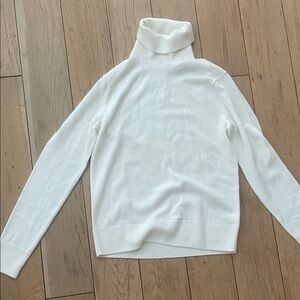 Brooks Brothers Classic White Turtleneck Sweater